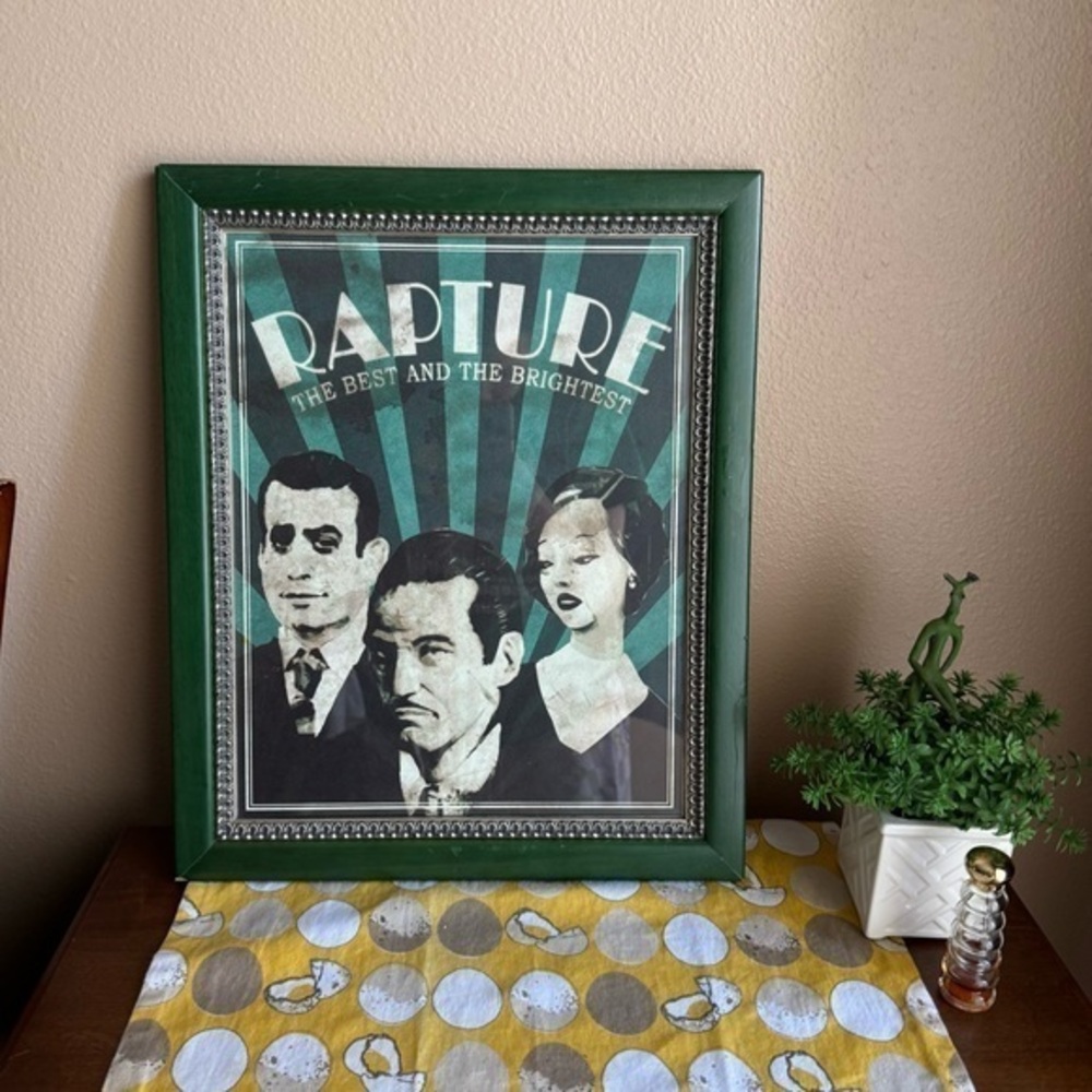 Green framed Bioshock 2 Rapture poster